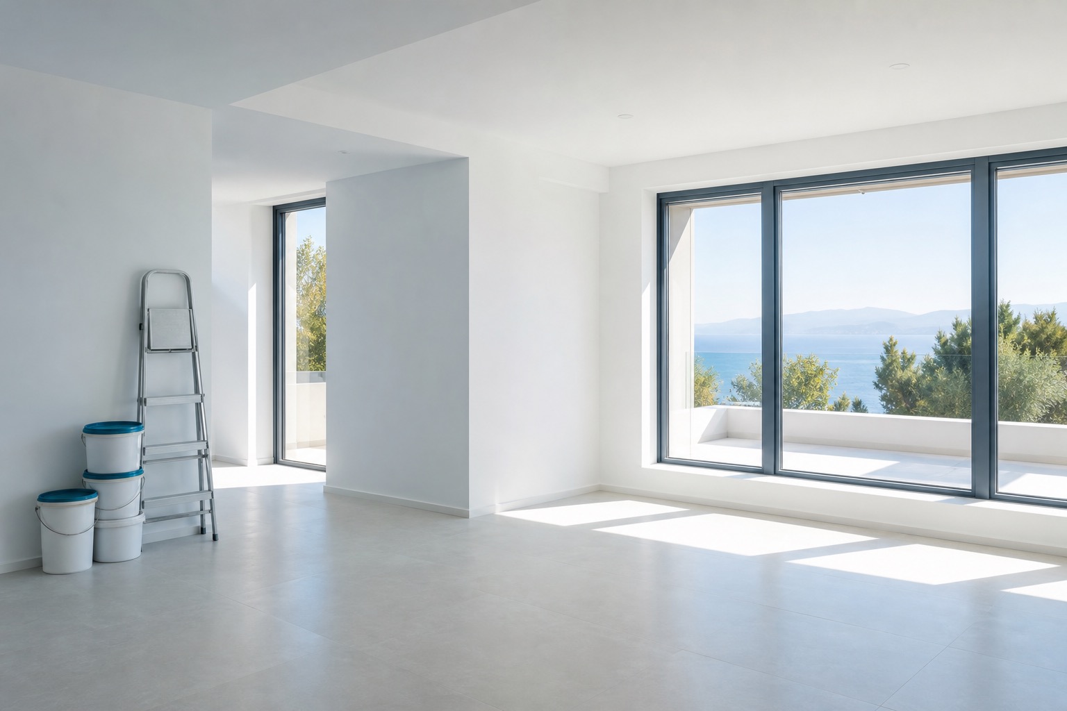 Αρχικός καθαρισμός νεόδμητου χώρου μετά από κατασκευή